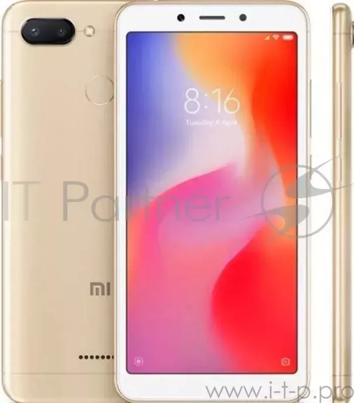 Смартфон XIAOMI Redmi 6 3/32GB Gold