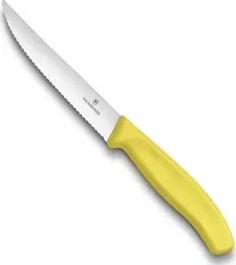 Нож Victorinox для стейков и пиццы 12 см Gourmet желтый (6.7936.12L8)