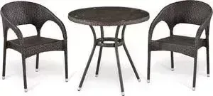 Комплект мебели Afina garden из искусственного ротанга T283ANT/Y90C-W51 brown 2Pcs