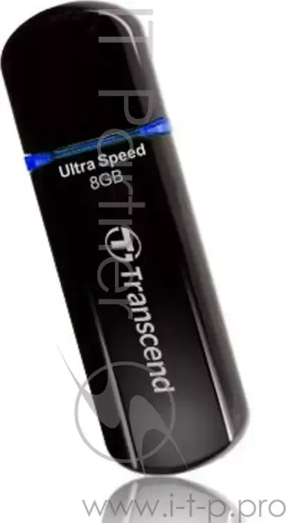 Флеш Диск TRANSCEND 8Gb Jetflash 600 TS8GJF600 USB2.0 черный/голубой
