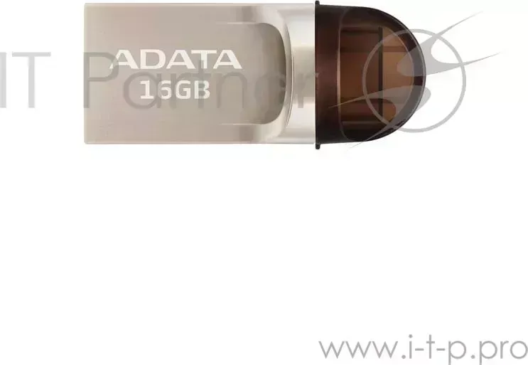 Флеш накопитель 32GB ADATA DashDrive UC370 OTG, USB 3.1/Type-C, Золотой