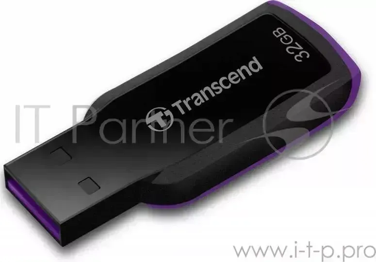 Флеш Диск TRANSCEND 32Gb Jetflash 360 TS32GJF360 USB2.0 черный/фиолетовый
