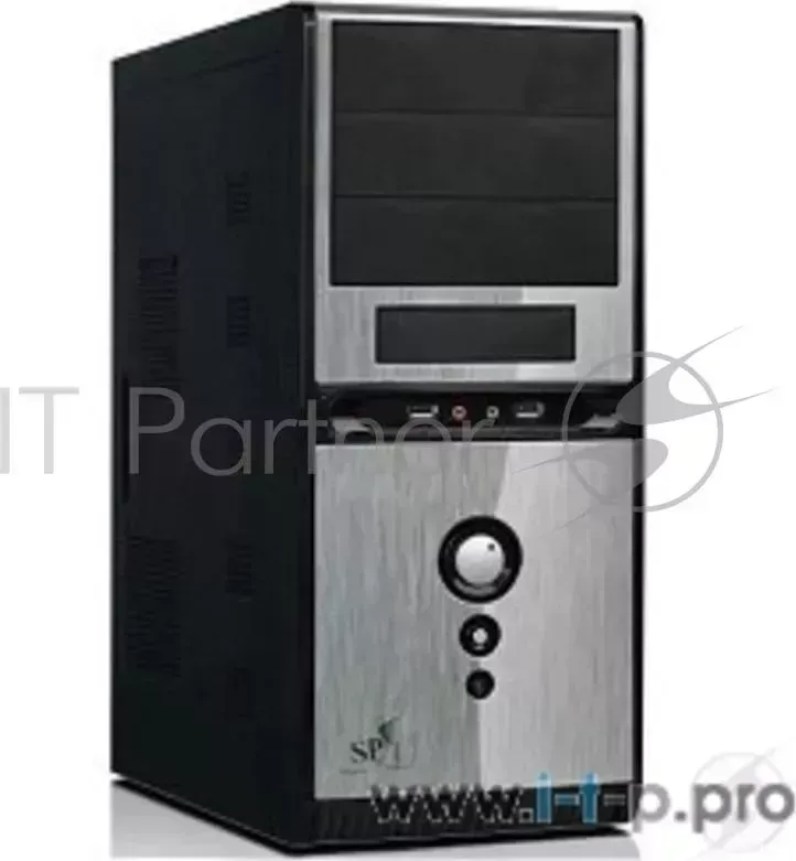 Корпус MidiTower QoRi-3336 A11 (черно-серый) (450W) USB/Audio/SATA ATX (front panel metall) Super Power Q3336 Black Silver 450W USB/Audio/Fan
