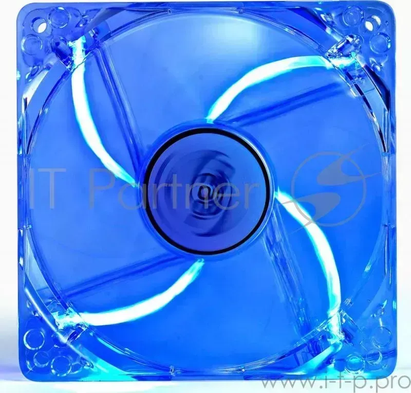 Вентилятор Deepcool XFAN 120L/B 3-pin 4-pin (Molex)26dB 118gr LED Ret DEEPCOOL корпусной 120x120x25 3pin 26dB 1300rpm 119g голубой