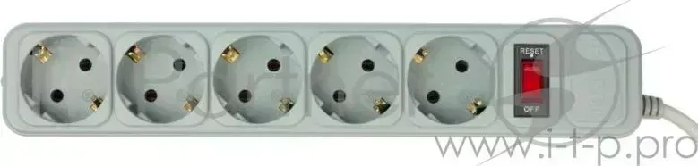 Сетевой фильтр PC Pet AP01006-3-GR 3м (5 розеток) серый PC PET PC (5