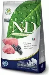 Сухой корм Farmina ND Adult Dog Medium GF Lamb Blueberry беззерновой с ягненком и черникой для собак всех пород 12кг (20369)