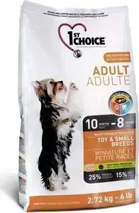 Сухой корм 1-ST CHOICE Adult Dog Toy Small Breeds Chicken с курицей для собак мелких пород 7кг (102.315а)