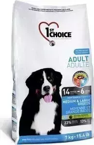 Сухой корм 1-ST CHOICE Adult Dog Medium Large Breeds Chicken с курицей для собак средних и крупных пород 7кг (102.316)