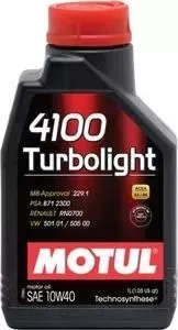 Моторное масло MOTUL 4100 Turbolight 10W-40 1 л