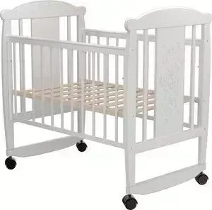 Кроватка детская Valle Bunny 02 колесо-качалка без ящика венге-слоновая кость