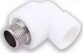 Угол Pro Aqua PP-R W комбинированное с наружной резьбой 25х1/2 дюйма