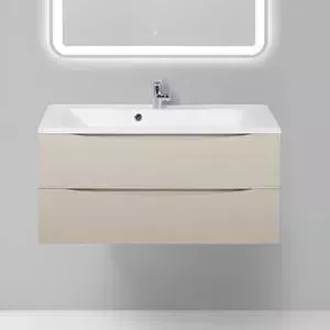 Тумба под раковину BELBANGO Marino 100 crema opaco (MARINO-1000-2C-SO-CO-P)