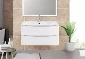 Тумба под раковину BELBANGO Acqua 100 bianco lucido (ACQUA-1000-2C-SO-BL)