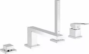 Смеситель на борт ванны Grohe Eurocube с душем, хром (19897001)