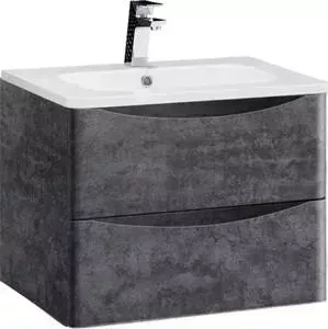 Тумба с раковиной Vincea с Roberta Stone 60x48 см, камень (VMC-1R600MS, VCB-1RA600W)
