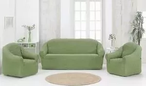 Набор чехлов для мягкой мебели Karna 3 предмета зеленый (1780 /CHAR004)