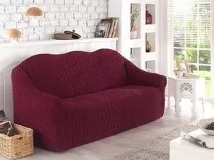 Чехол Karna для двухместного дивана бордовый (2651/CHAR002)