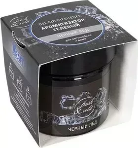 Ароматизатор KRAFT &quot;Гелевый в банке&quot; Черный лед (KT 833031)