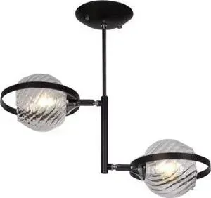 Люстра Imex потолочная MD.3149-2-S BK+CH 2*60Вт E27