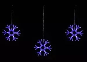 Светодиодный занавес фигурный UNIEL ULD-E1503-036/DTA BLUE IP20 SNOWFLAKES-1