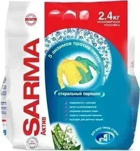 Стиральный порошок Сарма Актив Ландыш, 2.4 кг
