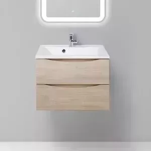 Тумба под раковину BELBANGO Marino 65 rovere grigio (MARINO-650-2C-SO-RG-P)