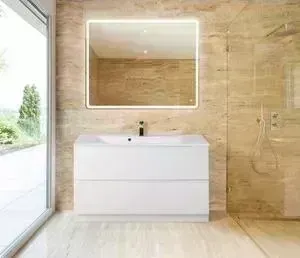 Тумба под раковину BELBANGO Marino 100x80 bianco lucido (MARINO-1000-2C-PIA-BL-P)