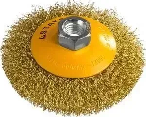 Корщетка STAYER коническая Professional витая 100 мм хМ14 (35133-100)