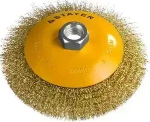 Корщетка STAYER коническая Professional витая 125 мм хМ14 (35133-125)