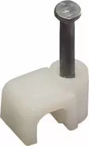 Скобы для степлера ЗУБР прямоугольная с гвоздем крепления кабеля 5мм 50шт (45112-05)