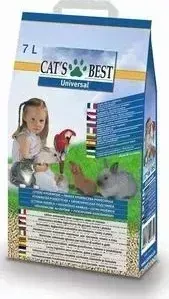 Наполнитель Cat&amp;#039;s Best Cat's Best Universal древесный впитывающий для кошек, грызунов и птиц 4кг (7л)