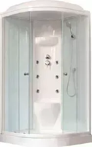 Душевая кабина Royal Bath HK7 90х90х217 стекло белое/прозрачное (RB90HK7-WT )