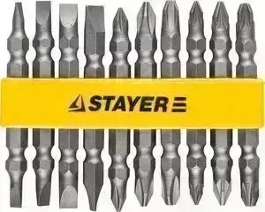 Набор бит STAYER двухсторонние 10 предметов (2605-H10_z01)