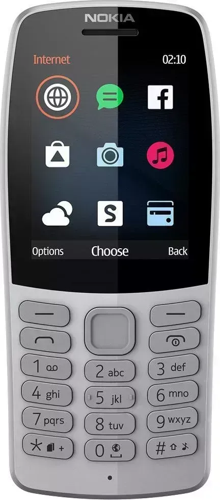 Мобильный телефон NOKIA 210 DS (TA-1139) Grey/серый
