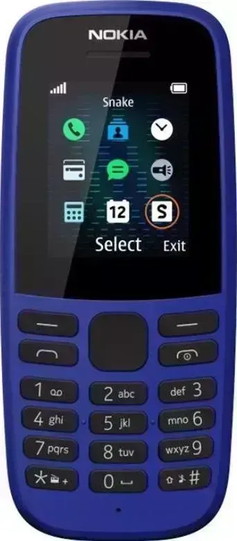 Мобильный телефон NOKIA 105 SS (ТА-1203) Blue/голубой