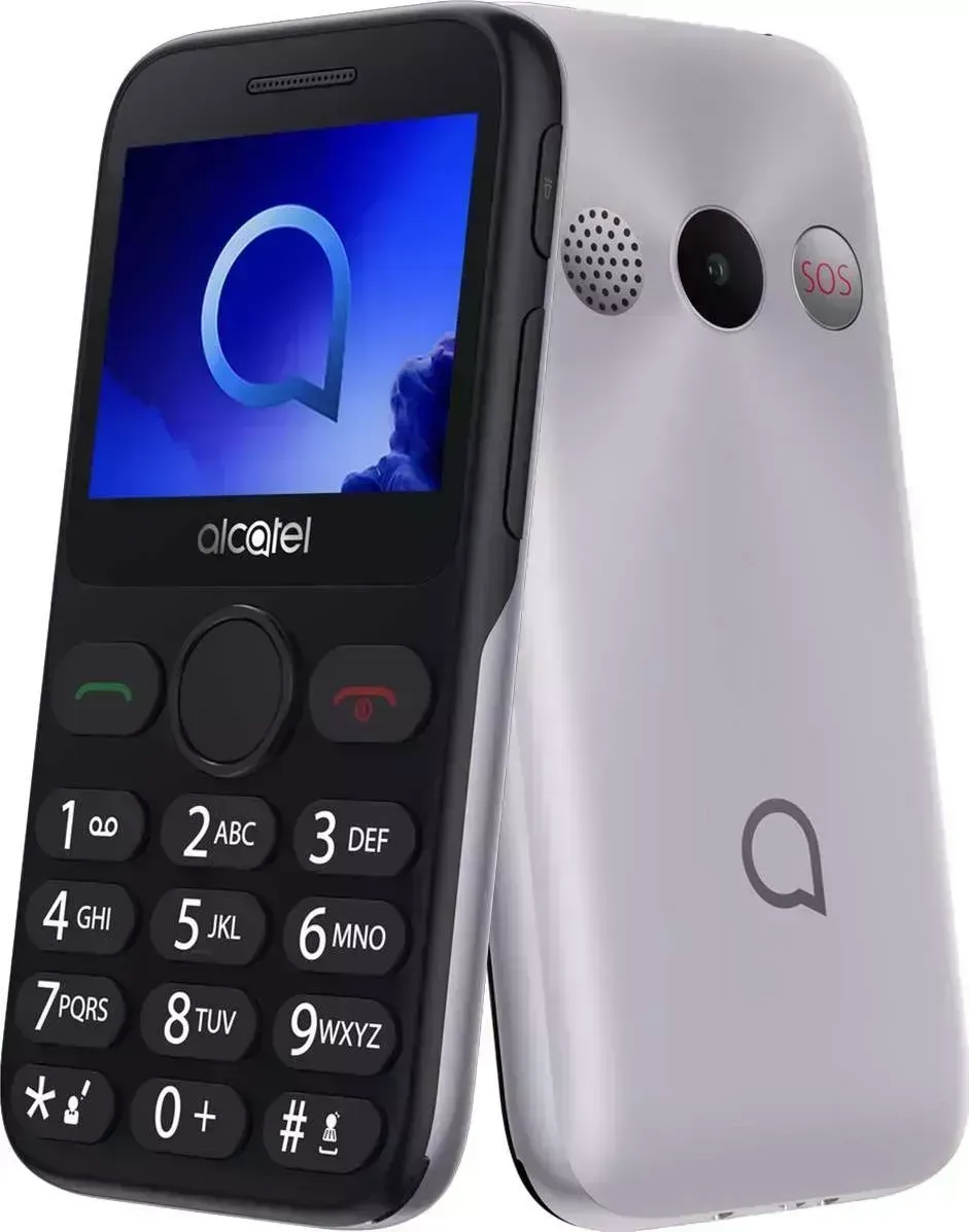 Мобильный телефон ALCATEL 2019G серебристый