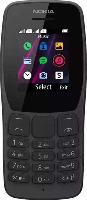 Мобильный телефон NOKIA 110 DS (ТА-1192) Black/черный