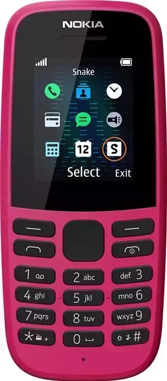 Мобильный телефон NOKIA 105 SS (ТА-1203) Pink/розовый