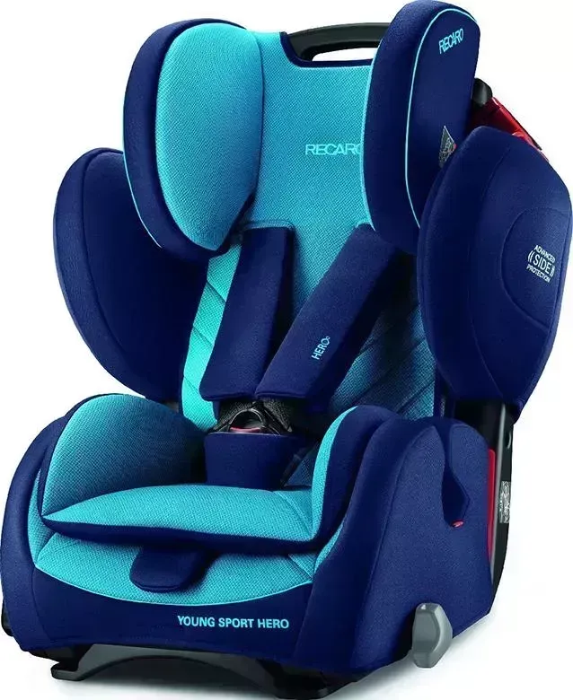 Автокресло  Recaro Young Sport Hero, гр. 1/2/3, расцветка Xenon Blue