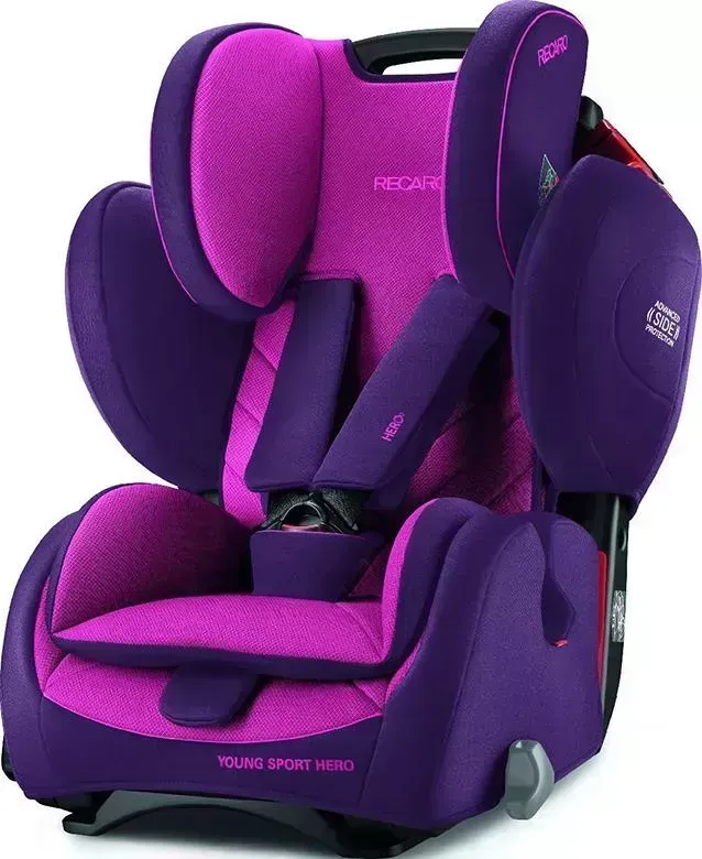 Автокресло  Recaro Young Sport Hero, гр. 1/2/3, расцветка Power Berry