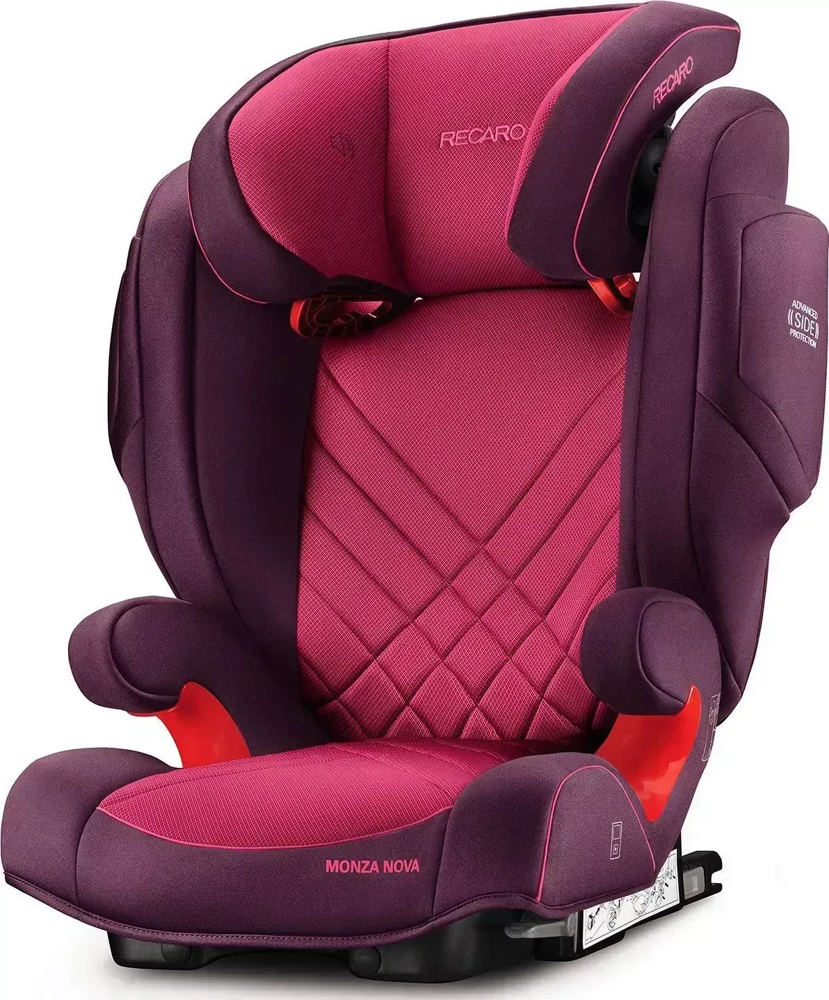 Автокресло  Recaro Monza Nova 2 Seatfix, гр. 2/3, расцветка Power Berry
