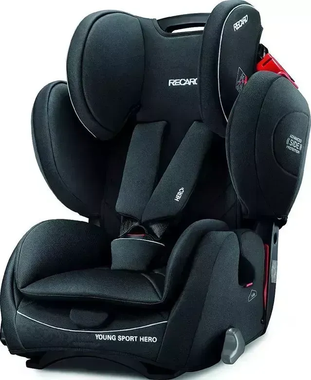 Автокресло  Recaro Young Sport Hero, гр. 1/2/3, расцветка Performance Black