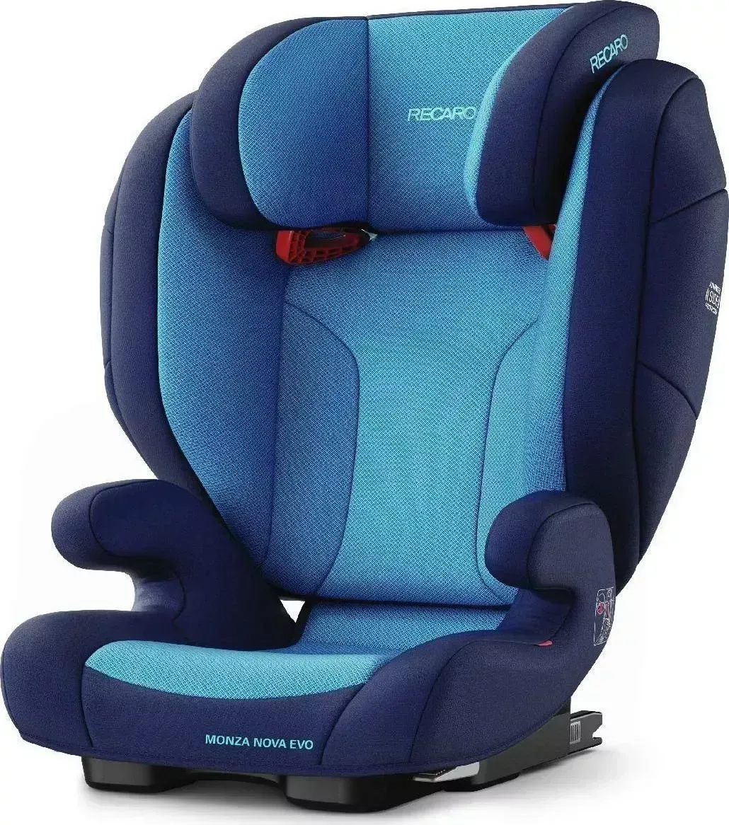 Автокресло  Recaro Monza Nova Evo Seatfix, гр. 2/3, расцветка Xenon Blue