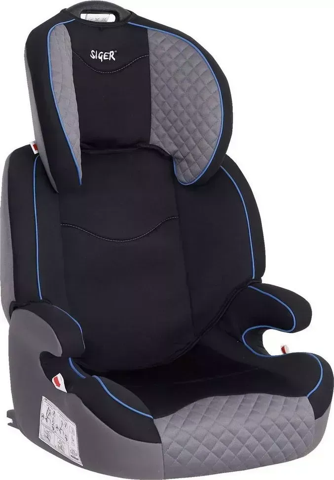 Автокресло SIGER Вега FIX серо-черный, гр. II/III, 15-36 кг, 3-12 лет, KRES2500