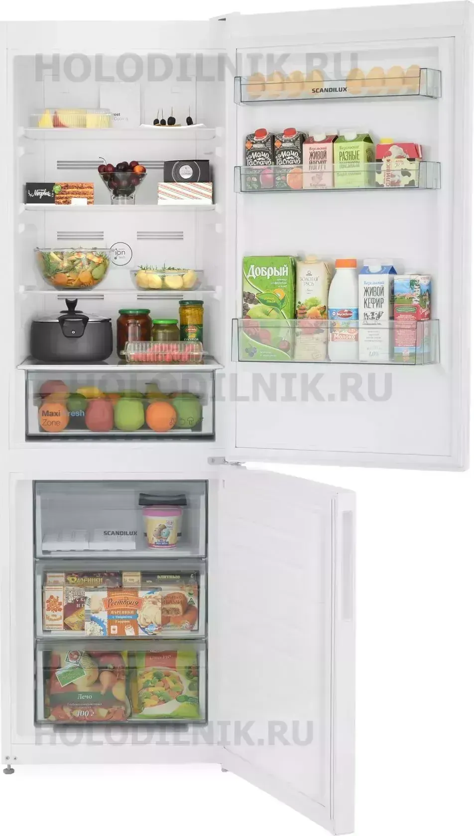 Холодильник SCANDILUX CNF341Y00 W