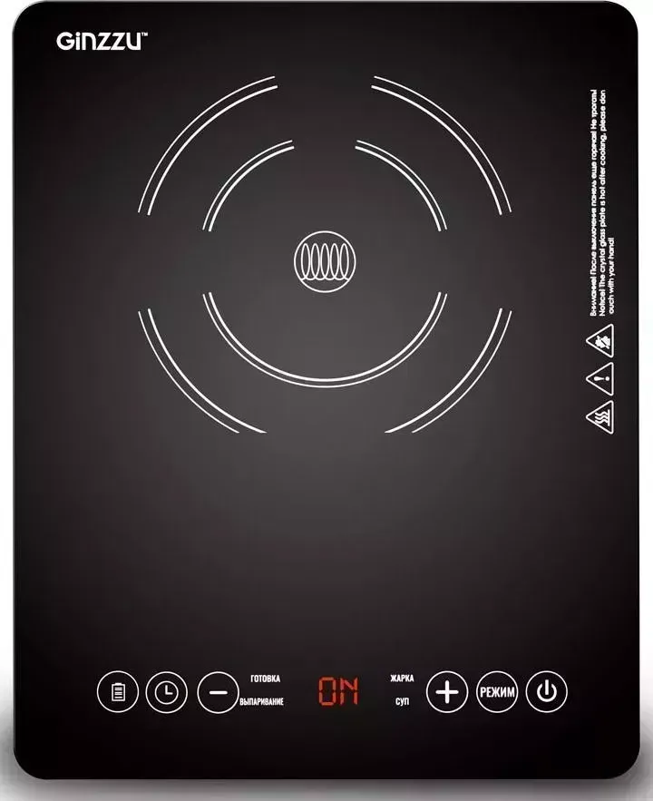 Настольная плита GINZZU HCI-139 черный