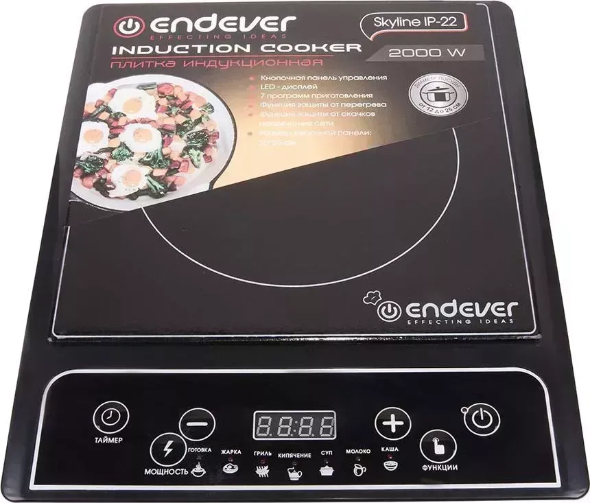 Настольная плита ENDEVER Skyline IP-22, черный