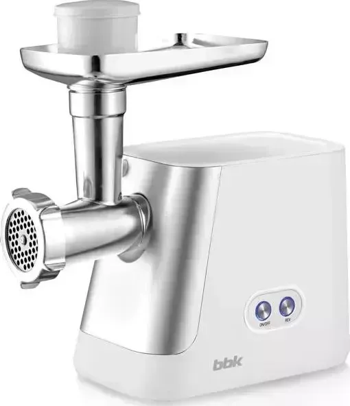 Мясорубка BBK MG2008 белый/металлик