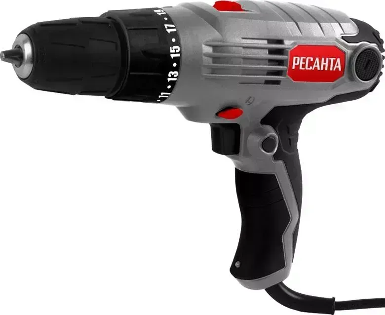 Дрель сетевая РЕСАНТА сетевой СШ-550-2 Серо-черный