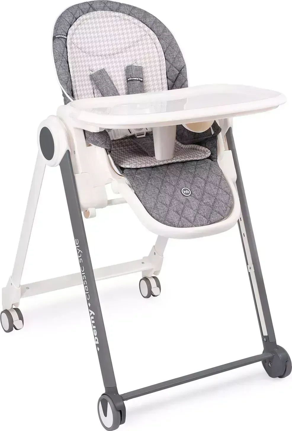 Стул для кормления  Happy Baby BERNY BASIC DARK GREY